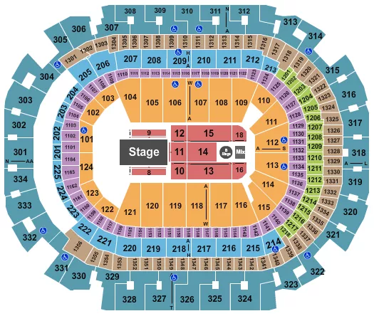 DANCING WITH THE STARS Seating Map Seating Chart