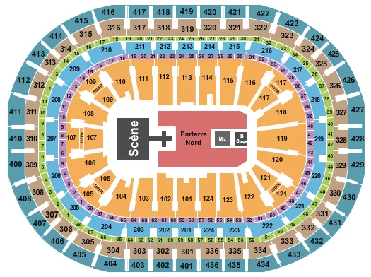 DEF LEPPARD Seating Map Seating Chart