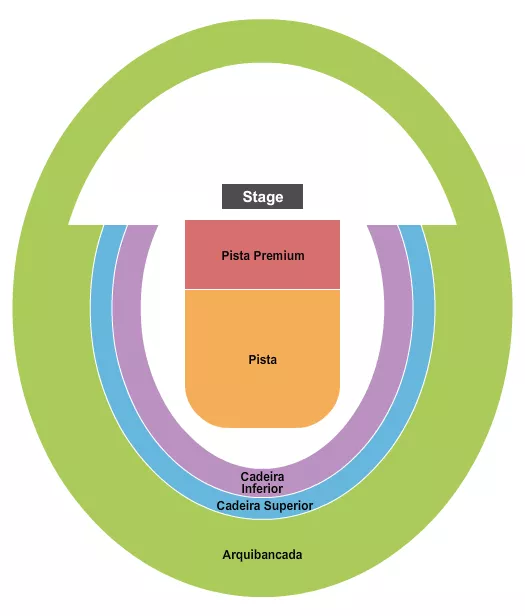 BRUNO MARS Seating Map Seating Chart