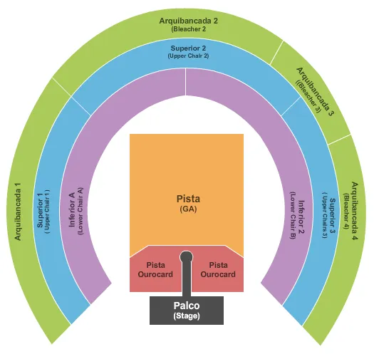 ROLLING STONES Seating Map Seating Chart