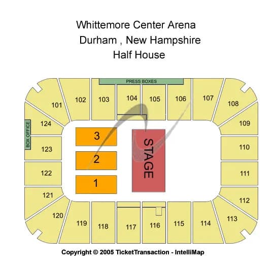 HALF HOUSE Seating Map Seating Chart