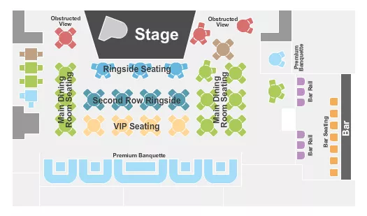 ENDSTAGE Seating Map Seating Chart