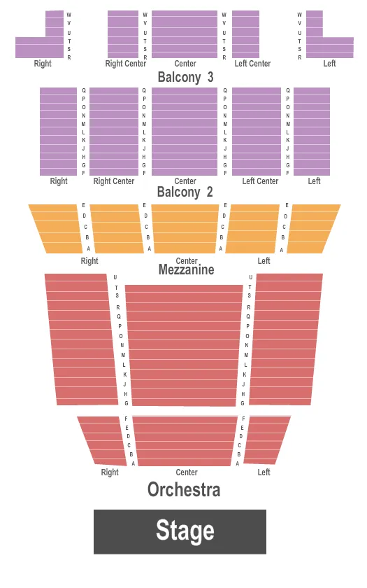 ENDSTAGE Seating Map Seating Chart