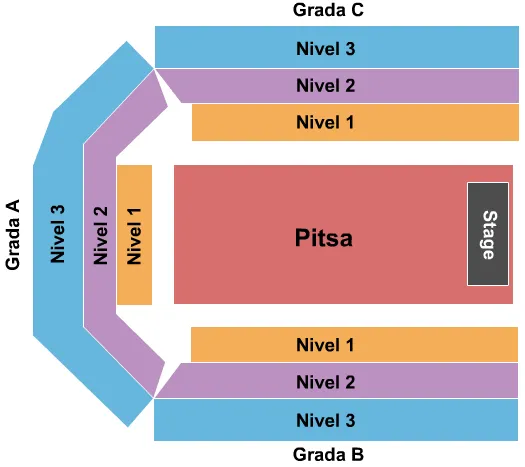 END STAGE Seating Map Seating Chart