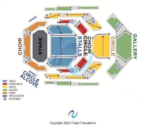 END STAGE Seating Map Seating Chart