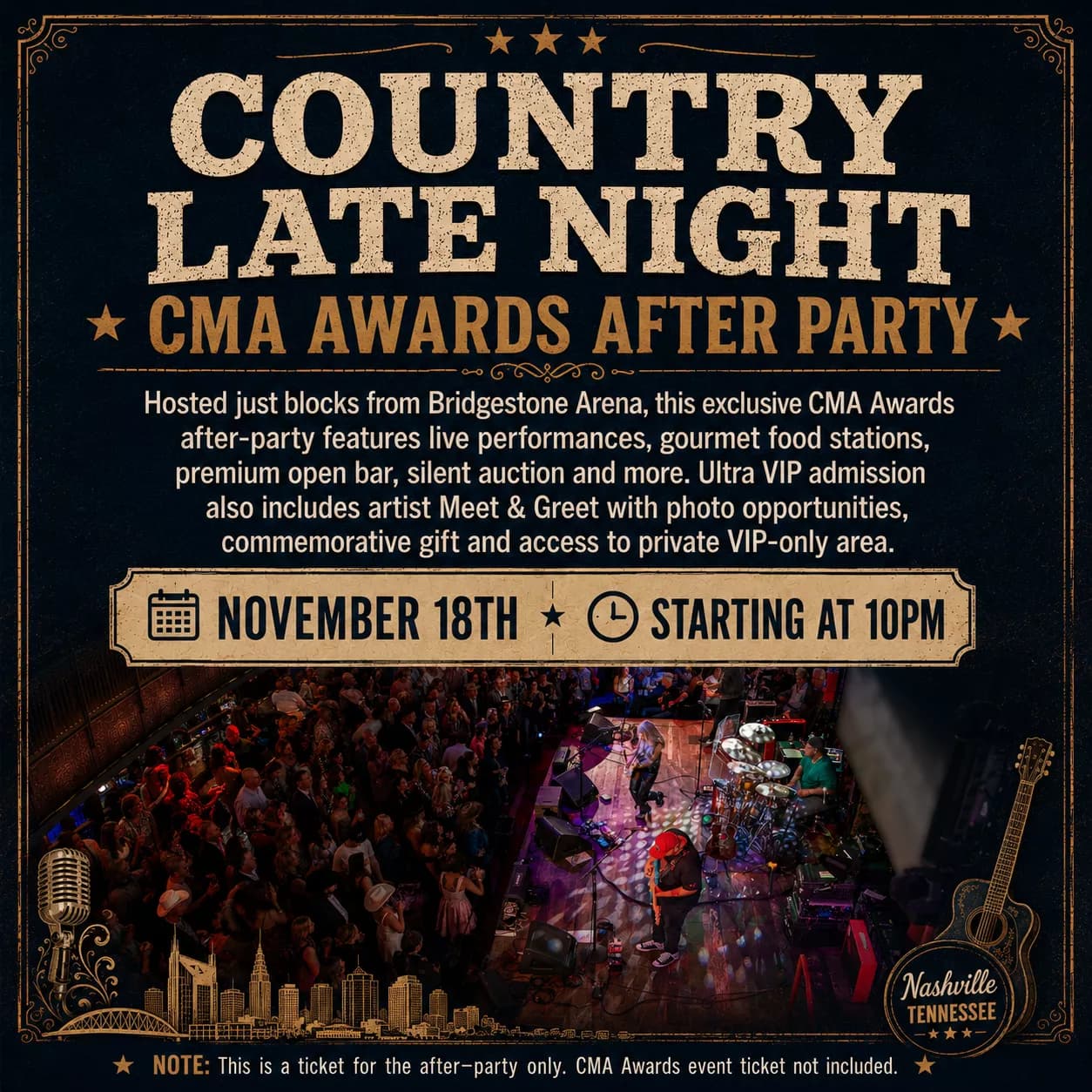 OLE RED TN CMA AFTER PARTY STATIC Seating Map Seating Chart