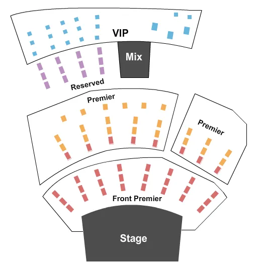 CITY WINERY ATLANTA END STAGE Seating Map Seating Chart