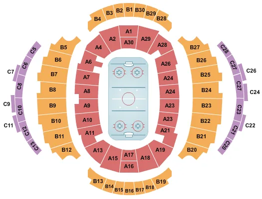 HOCKEY Seating Map Seating Chart