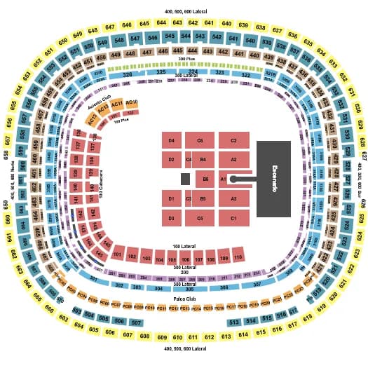 SHAKIRA Seating Map Seating Chart