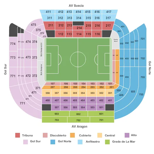 END STAGE Seating Map Seating Chart