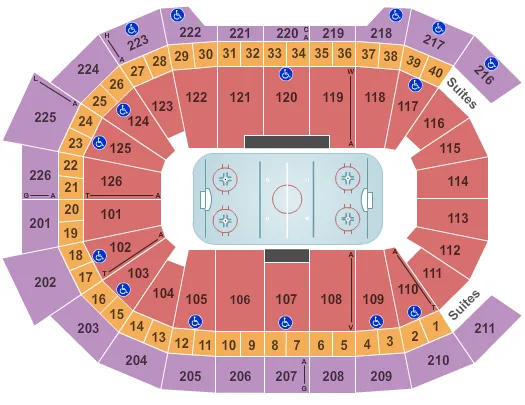 HOCKEY Seating Map Seating Chart