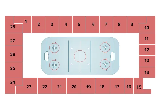 HOCKEY Seating Map Seating Chart