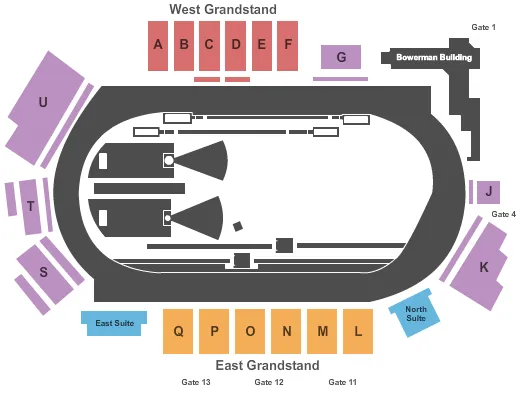 TRACK AND FIELD Seating Map Seating Chart