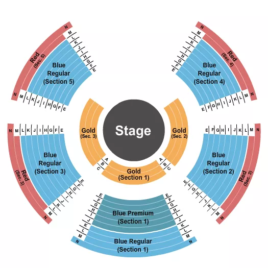 CIRQUE ITALIA STATIC Seating Map Seating Chart