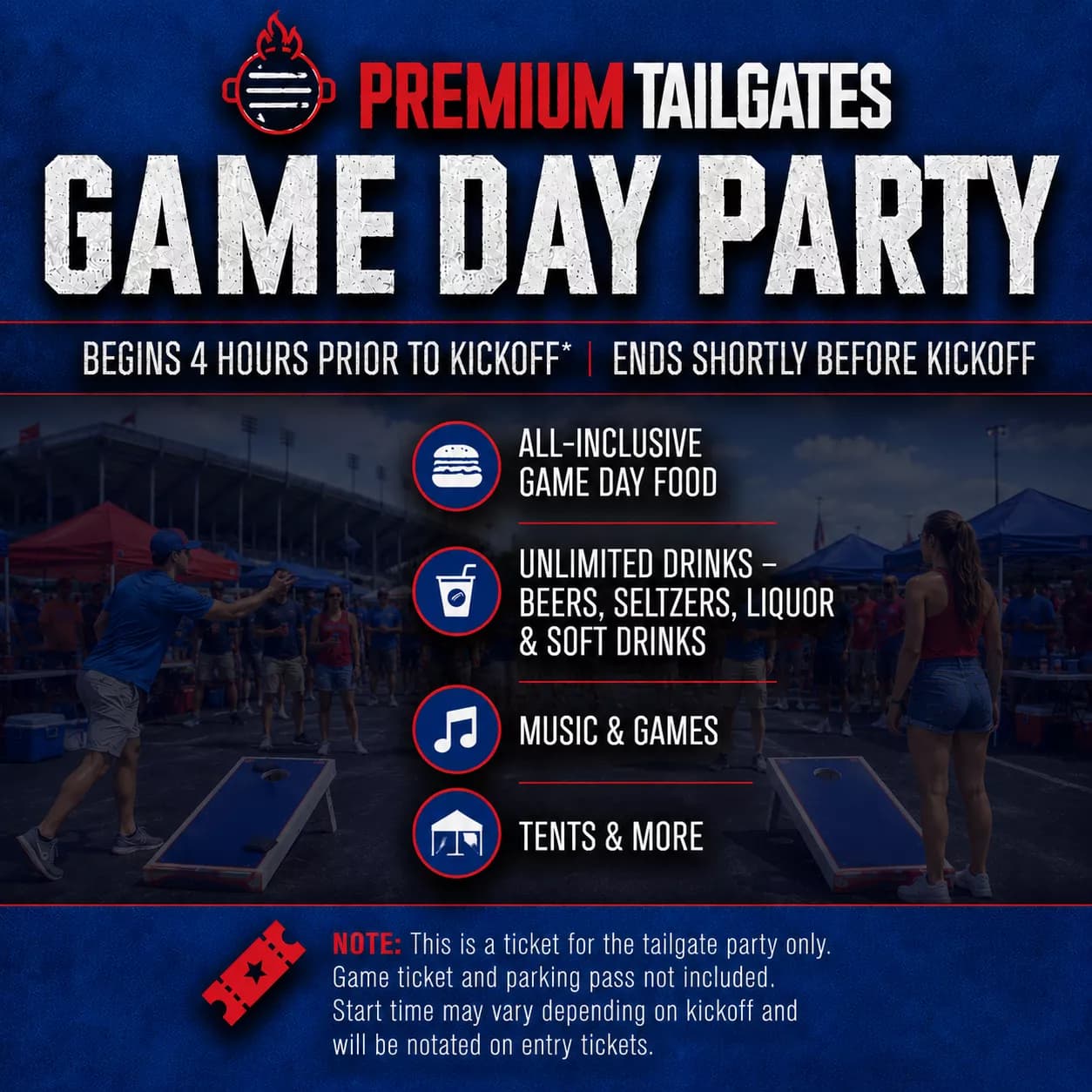 PREMIUM TAILGATE LOT KS PREMIUM TAILGATE KANSAS JAYHAWKS Seating Map Seating Chart