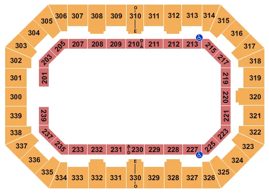MONSTER JAM Seating Map Seating Chart
