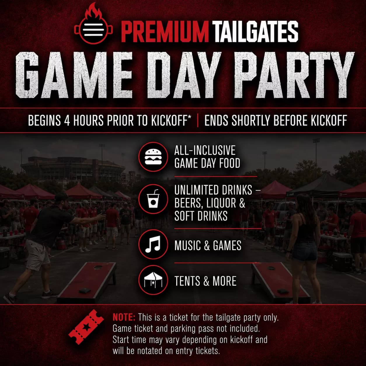 PREMIUM TAILGATE LOT LOUISVILLE PREMIUM TAILGATE Seating Map Seating Chart