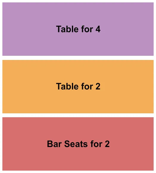 NATALIES GRANDVIEW BAR SEATS TABLES STATIC Seating Map Seating Chart