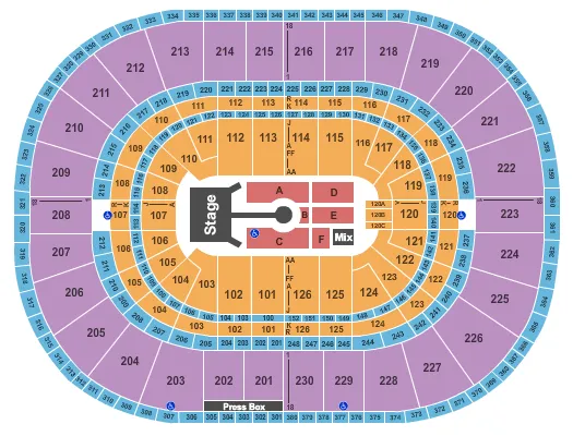 AC DC Seating Map Seating Chart