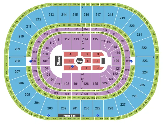 J COLE Seating Map Seating Chart