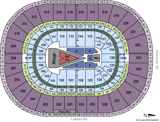 KATY PERRY Seating Map Seating Chart