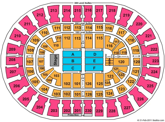 LIL WAYNE Seating Map Seating Chart