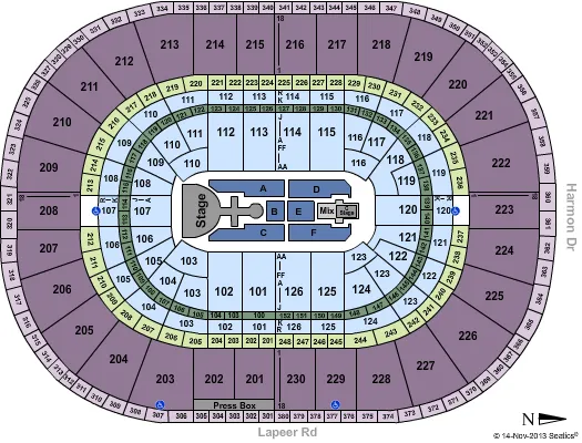 MILEY CYRUS Seating Map Seating Chart