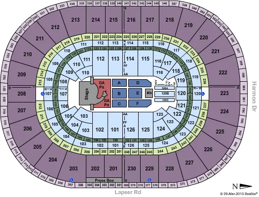 PINK Seating Map Seating Chart