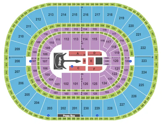 QUEEN Seating Map Seating Chart