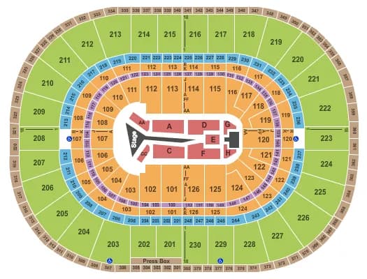 THE WEEKEND Seating Map Seating Chart