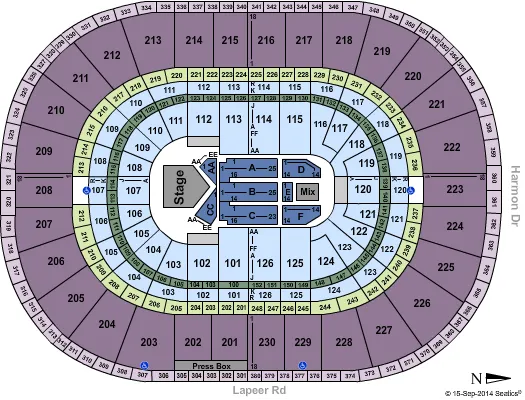 USHER Seating Map Seating Chart