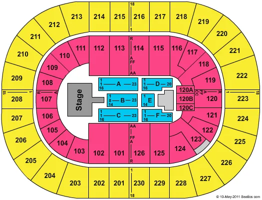 GLEE Seating Map Seating Chart