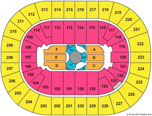 JAMES TAYLOR Seating Map Seating Chart