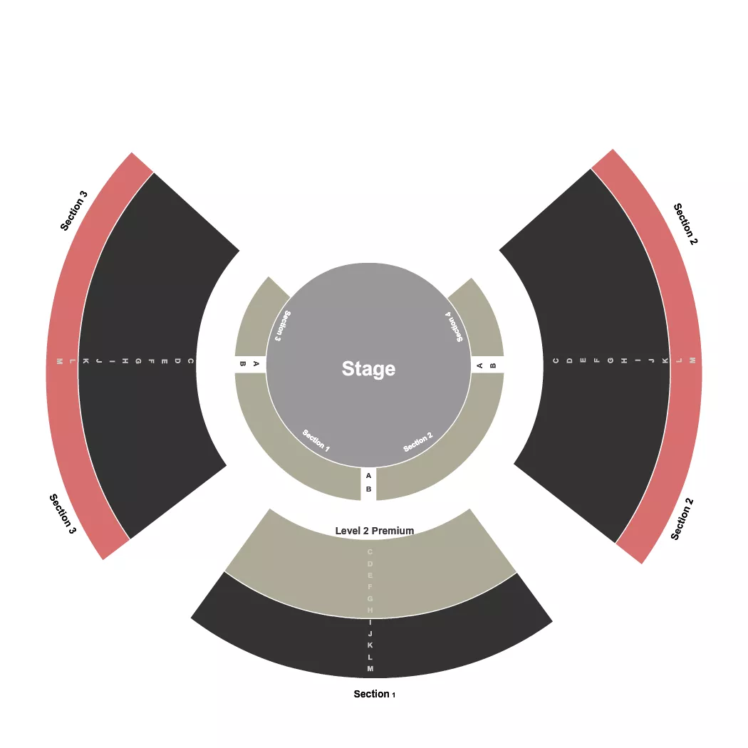 PARANORMAL CIRQUE STATIC Seating Map Seating Chart