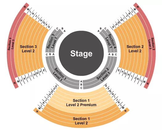 PARANORMAL CIRQUE Seating Map Seating Chart