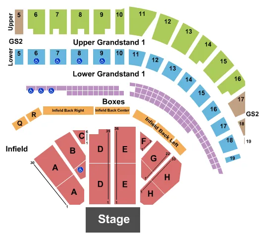 ENDSTAGE 3 Seating Map Seating Chart