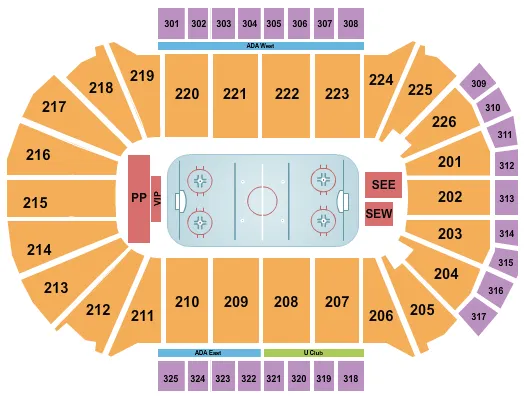 HOCKEY Seating Map Seating Chart