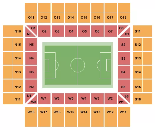 SOCCER STATIC Seating Map Seating Chart