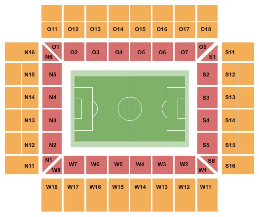 SOCCER Seating Map Seating Chart