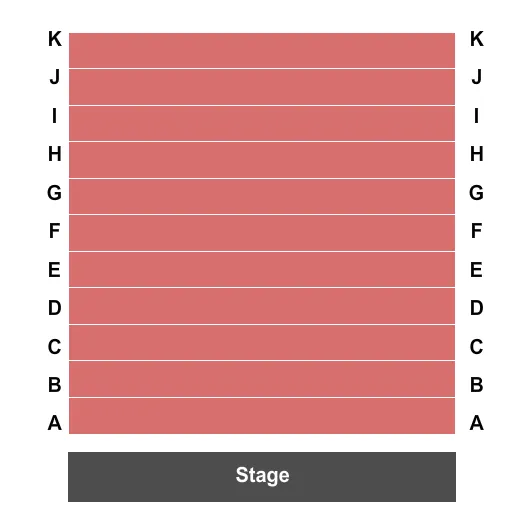 END STAGE Seating Map Seating Chart