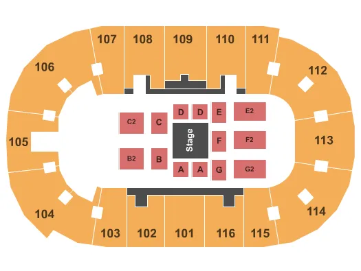 WWE Seating Map Seating Chart