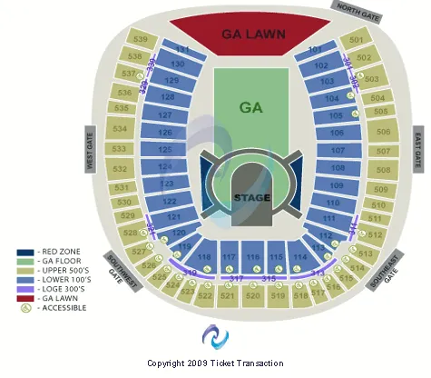 U2 Seating Map Seating Chart