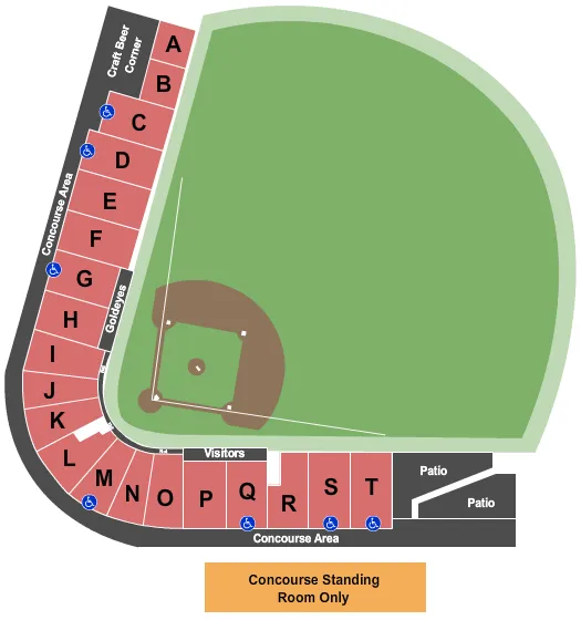 BASEBALL Seating Map Seating Chart