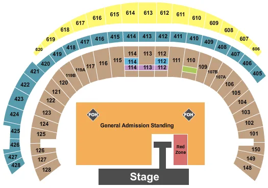 U2 Seating Map Seating Chart