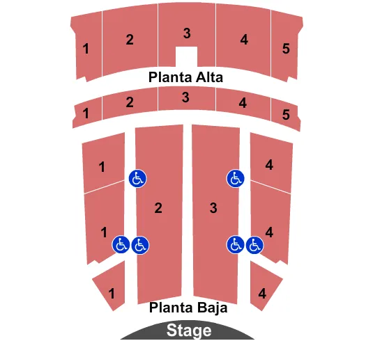 END STAGE Seating Map Seating Chart