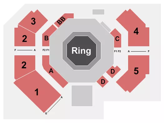 UFC Seating Map Seating Chart