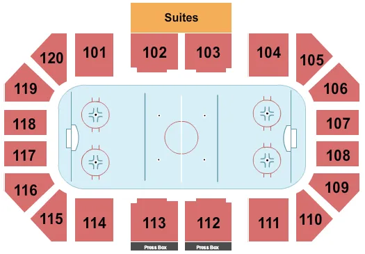 HOCKEY Seating Map Seating Chart