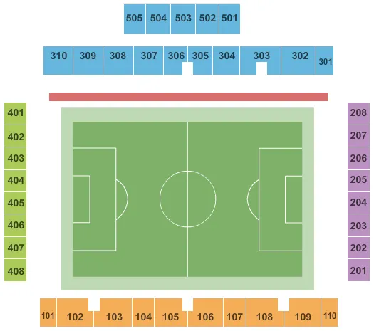 SOCCER Seating Map Seating Chart