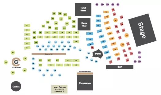 ENDSTAGE 2 Seating Map Seating Chart