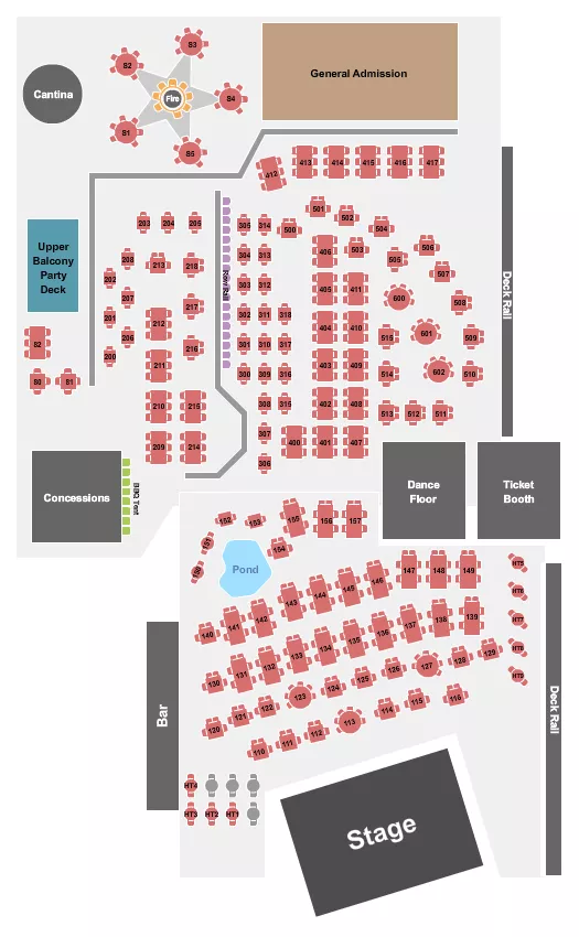 ENDSTAGE 3 Seating Map Seating Chart
